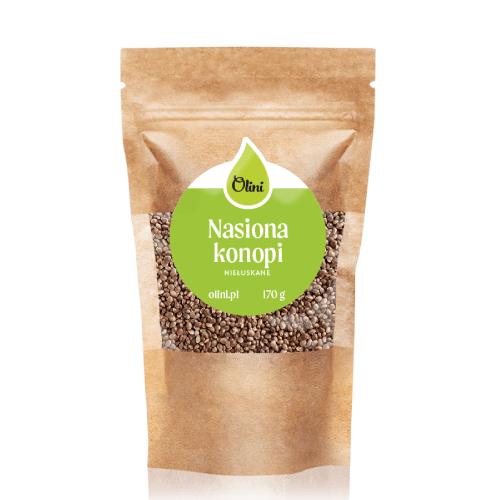 Miniaturka artykułu - Olini Nasiona konopi niełuskane, 170 g