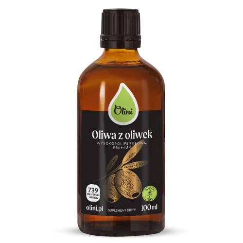 Miniaturka artykułu - Olini Oliwa z oliwek wysokopolifenolowa, 100 ml