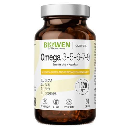 Miniaturka artykułu - Biowen Omega 3-5-6-7-9, 60 kaps.