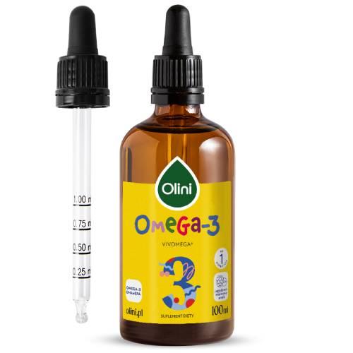 Miniaturka artykułu - Olini Omega-3 dla dzieci, 100 ml