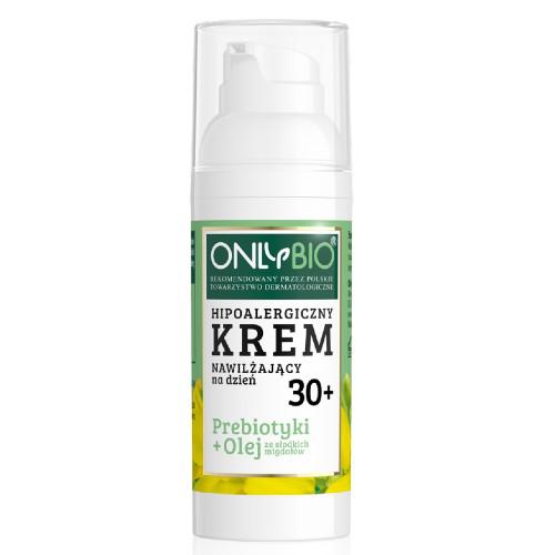 Miniaturka artykułu - ONLYBIO Hipoalergiczny krem nawilżający na dzień 30+, 50ml