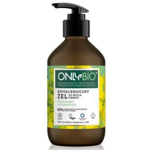 Miniaturka artykułu - OnlyBio Hipoalergiczny żel do mycia twarzy, 250ml