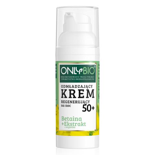 Miniaturka artykułu - OnlyBio Odmładzajacy krem regenerujący na noc 50+ 50ml 