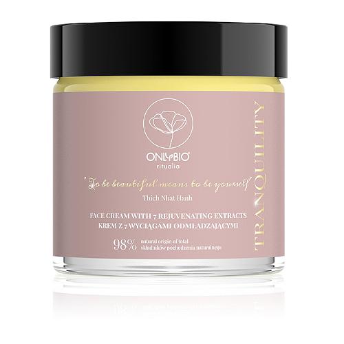 Miniaturka artykułu - OnlyBio Ritualia Tranquility krem do twarzy z 7 wyciągami odmładzającymi, 50ml