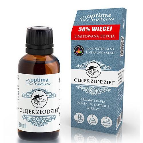 Miniaturka artykułu - OPTIMA NATURA Olejek złodziei, 20+10ml (limitowana edycja) USZKODZONE OPAKOWANIE 