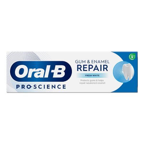 ORAL-B Pro-Science Gum & Enamel Repair Fresh White Pasta do zęb&oacute;w, 75ml USZKODZONE / BRAK OPAKOWANIA