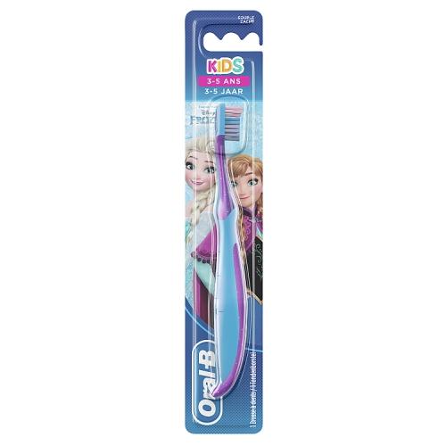 Miniaturka artykułu - ORAL-B Szczoteczka do zęb&oacute;w dla dzieci 3+ z postaciami z filmu "Kraina Lodu", 1szt.