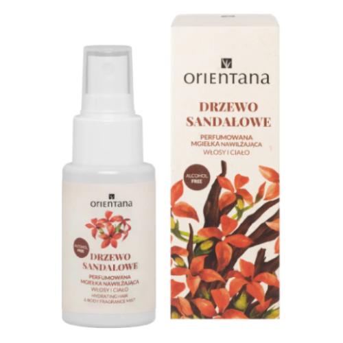 Miniaturka artykułu - Orientana Perfumowana mgiełka nawilżająca do ciała i włos&oacute;w Drzewo Sandałowe, 50 ml