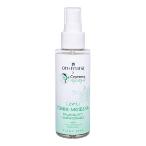 Miniaturka artykułu - Orientana Clean Skin Tonik-mgiełka balansujący i odświeżający 2w1, 100 ml