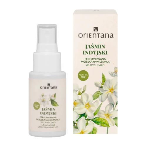 Miniaturka artykułu - Orientana Jaśmin Indyjski Perfumowana mgiełka nawilżająca do ciała i włos&oacute;w, 50 ml