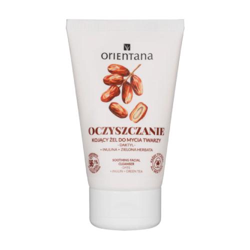 Miniaturka artykułu - Orientana Oczyszczanie Kojący żel do mycia twarzy Daktyl Inulina Zielona Herbata, 125 ml
