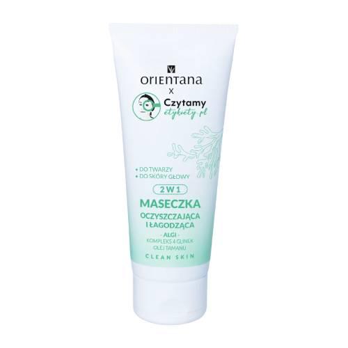 Miniaturka artykułu - Orientana Clean Skin Maseczka oczyszczająca i łagodząca do twarzy i sk&oacute;ry głowy 2w1, 50 ml