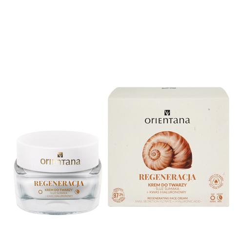 Miniaturka artykułu - Orientana Naturalny krem do twarzy ze śluzem ślimaka, 50 ml