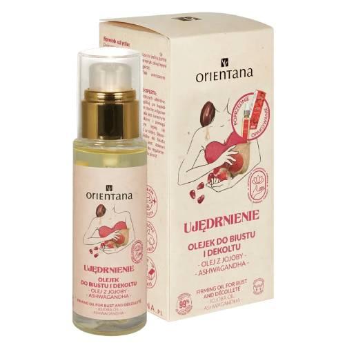 Miniaturka artykułu - Orientana Olejek do pielęgnacji biustu i dekoltu z olejem jojoba i ashwagandhą, 30 ml