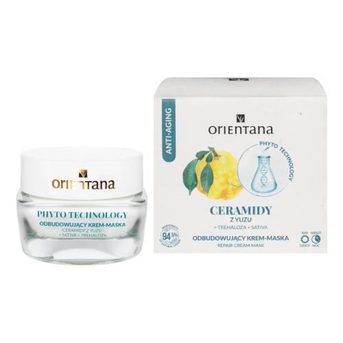 Miniaturka artykułu - Orientana Phyto Technology Odbudowujący krem-maska Ceramidy Trehaloza Sativa, 40 ml