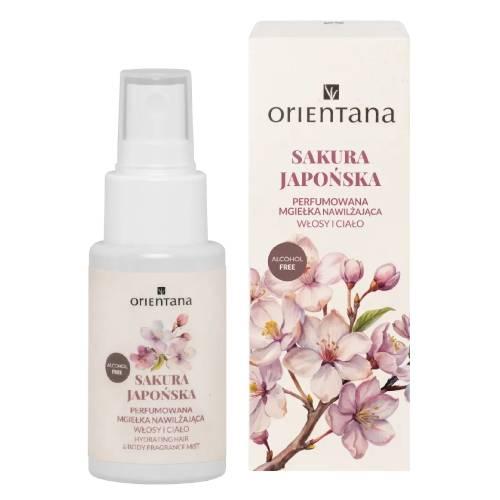 Miniaturka artykułu - Orientana Sakura Japońska Perfumowana mgiełka nawilżająca do ciała i włos&oacute;w, 50 ml