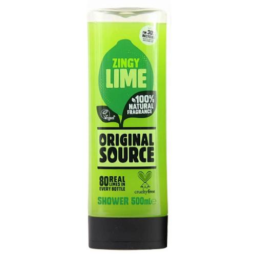 Miniaturka artykułu - Original Source Żel pod prysznic Zingy Lime, 500 ml