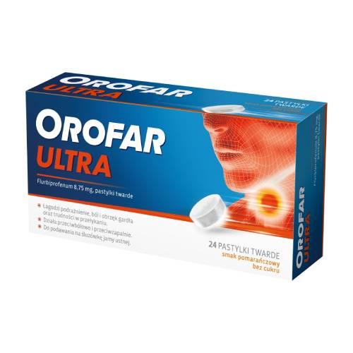 Miniaturka artykułu - Orofar Ultra 8,75 mg, 24 pastylki twarde