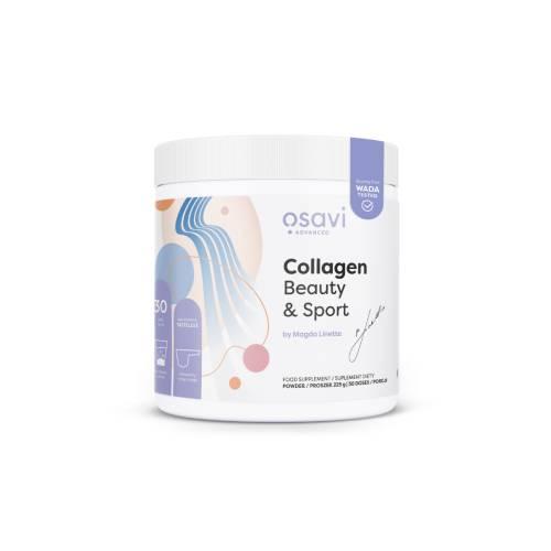 Miniaturka artykułu - OSAVI Collagen Beauty & Sport by Magda Linette Kolagen proszek, 225g