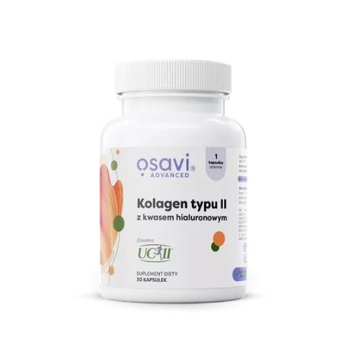 Miniaturka artykułu - OSAVI Advanced Kolagen Typu II z kwasem hialuronowym, 30 kapsułek