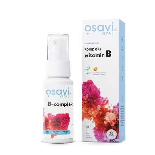 Miniaturka artykułu - OSAVI Vital Kompleks Witamin B Spray doustny Pomarańcza, 25ml