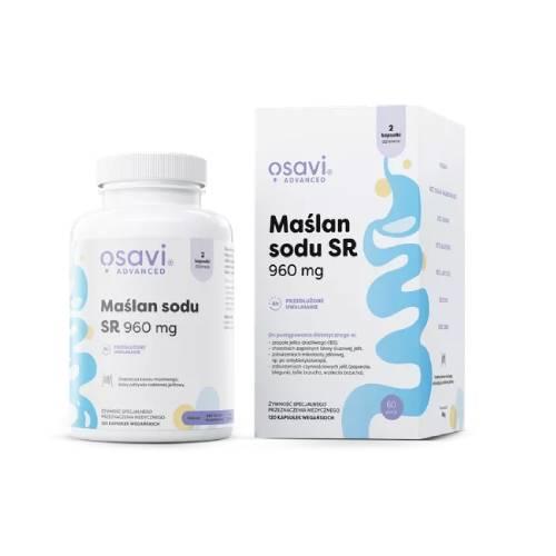 Miniaturka artykułu - OSAVI Maślan Sodu SR 960mg, 120 kapsułek 