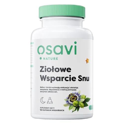 Miniaturka artykułu - Osavi Ziołowe Wsparcie Snu, 120 kaps. KRÓTKA DATA 31.08.2025
