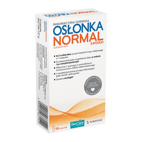 Miniaturka artykułu - Osłonka Normal - probiotyk i prebiotyk, 10 kapsułek