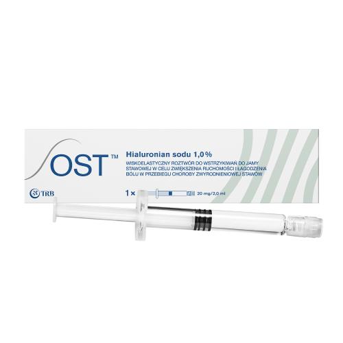 Miniaturka artykułu - OST 1% Preparat Wiskoelastyczny 20 mg/2 ml - 1 ampułko-strzykawka 