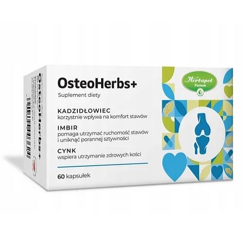 OsteoHerbs+, kadzidłowiec, imbir i cynk - 60 kapsułek