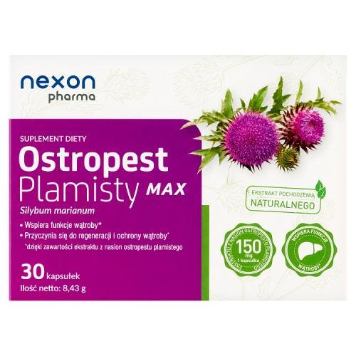 Miniaturka artykułu - Ostropest Plamisty Max Sylimaryna, 30 kaps. BRAK OPAKOWANIA TEKTUROWEGO
