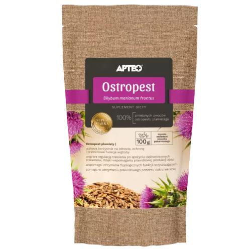 Miniaturka artykułu - Ostropest plamisty mielony APTEO, 100g