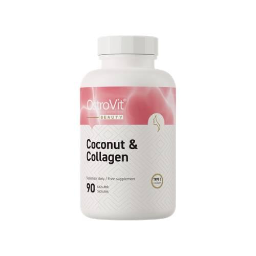 Miniaturka artykułu - OstroVit Coconut & Collagen, 90 kaps.