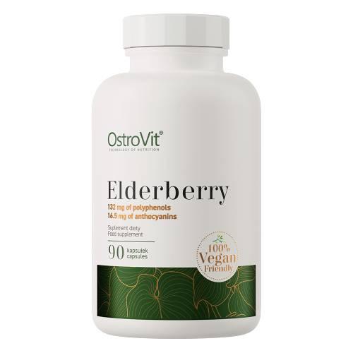 Miniaturka artykułu - OstroVit Elderberry, 90 kaps.