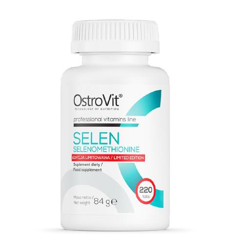 Miniaturka artykułu - OstroVit Selen selenomethionine, 220 tabletek