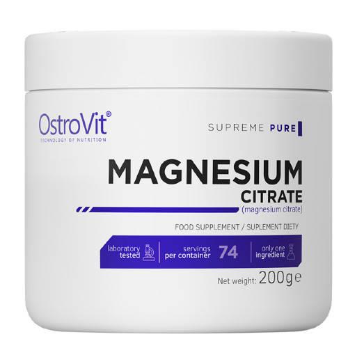 OstroVit Supreme Pure Magnesium Citrate Cytrynian magnezu, 200g