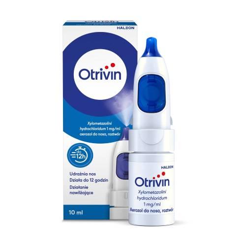Miniaturka artykułu - Otrivin 1mg/ml Aerozol do nosa, 10 ml