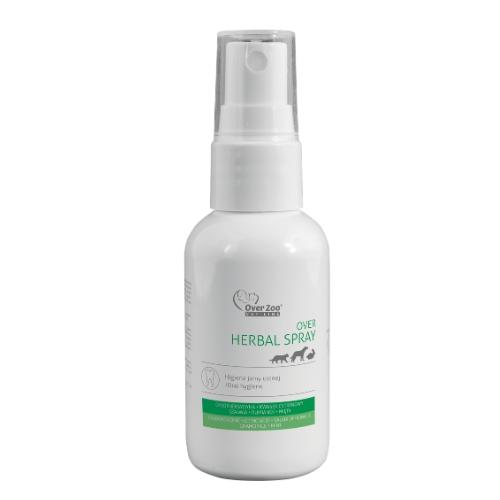 Miniaturka artykułu - Over Zoo Herbal Spray Preparat do pielęgnacji jamy ustnej ps&oacute;w i kot&oacute;w, 50 ml 