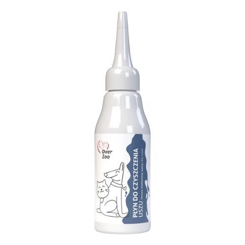 Miniaturka artykułu - Over Zoo Płyn do czyszczenia uszu dla ps&oacute;w i kot&oacute;w, 75 ml USZKODZONE/BRAK ORGINALNEGO KORKA
