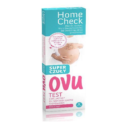 OVU Test owulacyjny super czuły test paskowy, 5sztuk USZKODZONE OPAKOWANIE TEKTUROWE