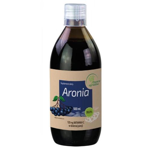 Miniaturka artykułu - Owoce Ogrodów Aronia sok, 500 ml