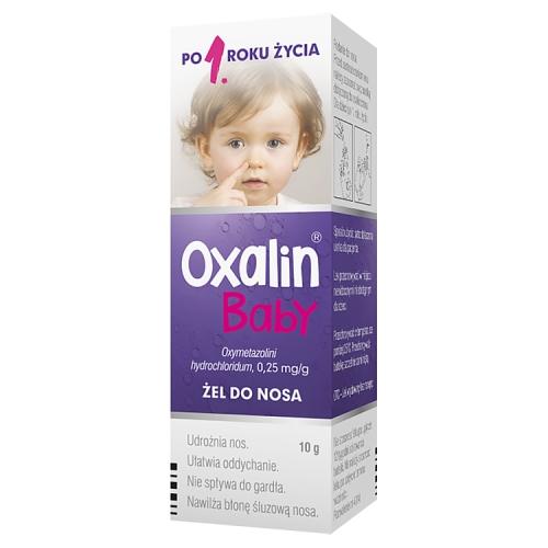 Miniaturka artykułu - Oxalin Baby Żel do nosa 0,25 mg/ g- 10g