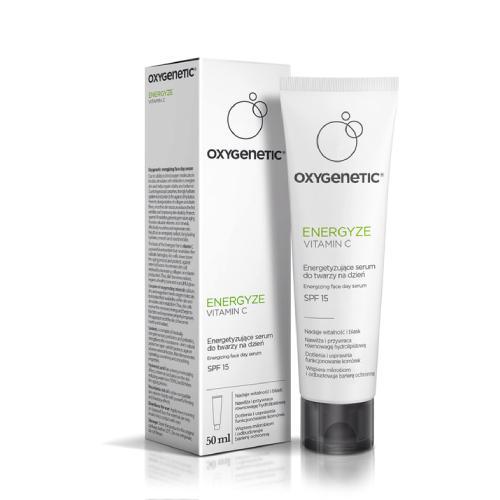Miniaturka artykułu - Oxygenetic Energyze Vitamin C Energetyzujące serum do twarzy na dzień SPF15, 50 ml KR&Oacute;TKA DATA 31.06.2026