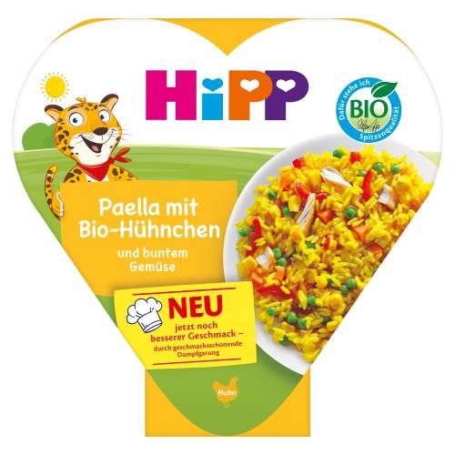 Miniaturka artykułu - HiPP BIO Paella z kolorowymi warzywami i kurczakiem po 1. roku, 250 g