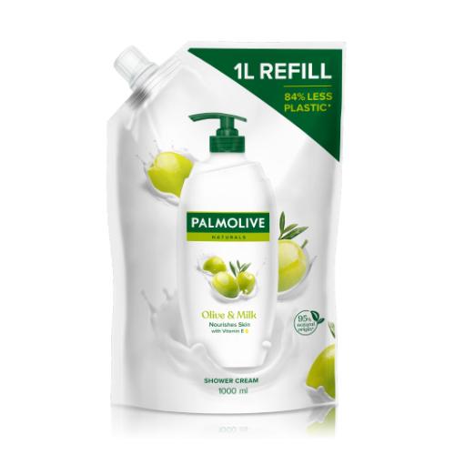 Miniaturka artykułu - PALMOLIVE Naturals Kremowy żel pod prysznic Mleko i Oliwka, 1000ml