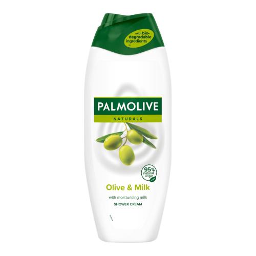 Miniaturka artykułu - PALMOLIVE NATURALS Olive&Milk Kremowy żel pod prysznic mleko i oliwka, 500ml
