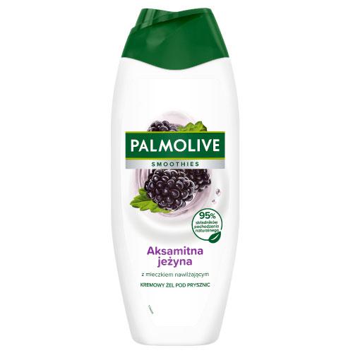 Miniaturka artykułu - PALMOLIVE Smoothies Żel pod prysznic Aksamitna Jeżyna  z mleczkiem nawilżającym, 500ml