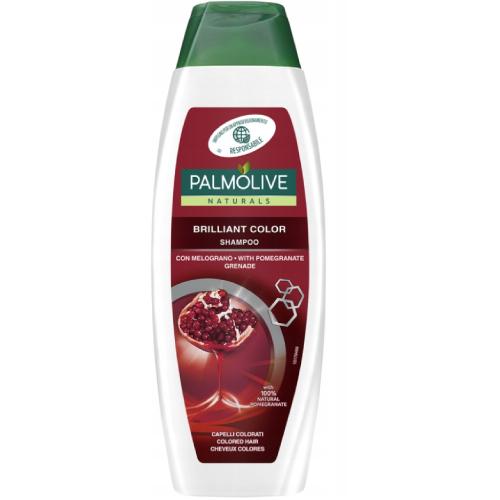 Miniaturka artykułu - PALMOLIVE Naturals Brilliant Color Szampon do włos&oacute;w farbowanych Głębia koloru, 350ml