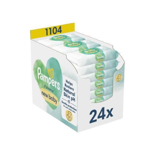 Miniaturka artykułu - Pampers Harmonie New Baby Chusteczki nawilżane, 24x46szt. USZKODZONE TEKTUROWE OPAKOWANIE