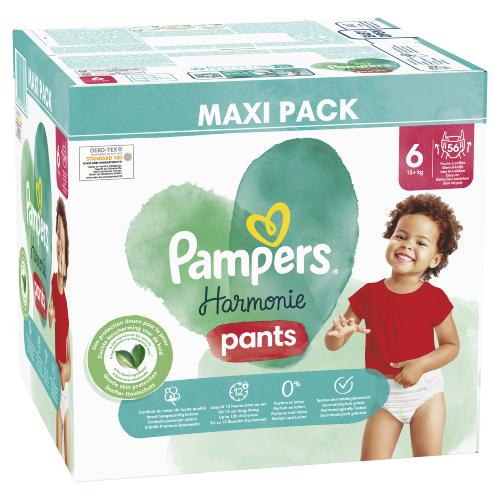 Pampers Harmonie Baby Pants Pieluchomajtki rozmiar 6, 56szt. pieluchy